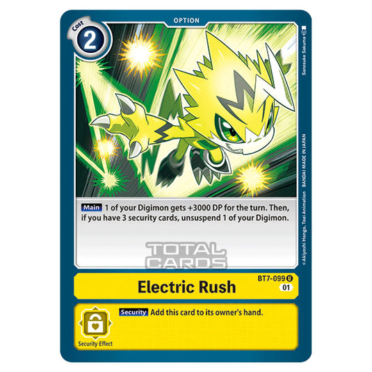 Digimon Card Game - NEXT ADVENTURE (BT07) - Electric Rush (Uncommon) - BT7-099