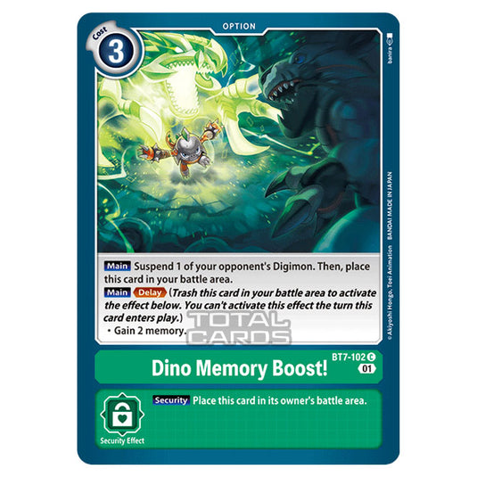 Digimon Card Game - NEXT ADVENTURE (BT07) - Dino Memory Boost! (Common) - BT7-102
