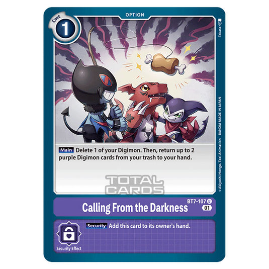 Digimon Card Game - NEXT ADVENTURE (BT07) - Calling From the Darkness (Uncommon) - BT7-107