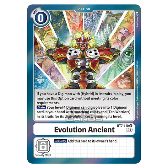 Digimon Card Game - NEXT ADVENTURE (BT07) - Evolution Ancient (Rare) - BT7-110
