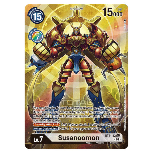Digimon Card Game - NEXT ADVENTURE (BT07) - Susanoomon (Secret Rare) - BT7-112A