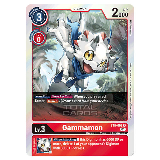 Digimon Card Game - New Awakening (BT08) - Gammamon (Common) - BT8-008