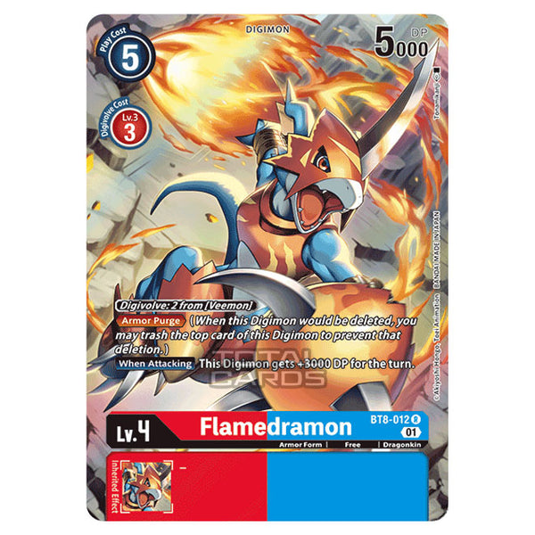 Digimon Card Game - New Awakening (BT08) - Flamedramon (Rare)
