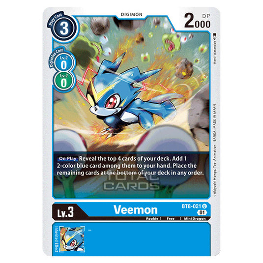 Digimon Card Game - New Awakening (BT08) - Veemon (Uncommon) - BT8-021