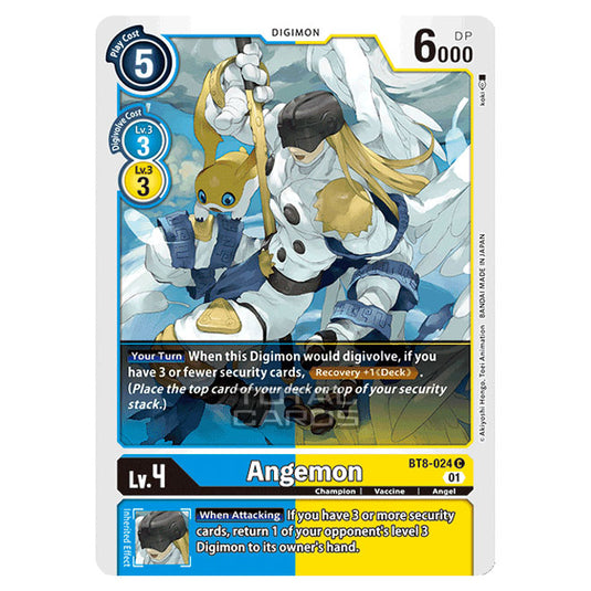 Digimon Card Game - New Awakening (BT08) - Angemon (Common) - BT8-024