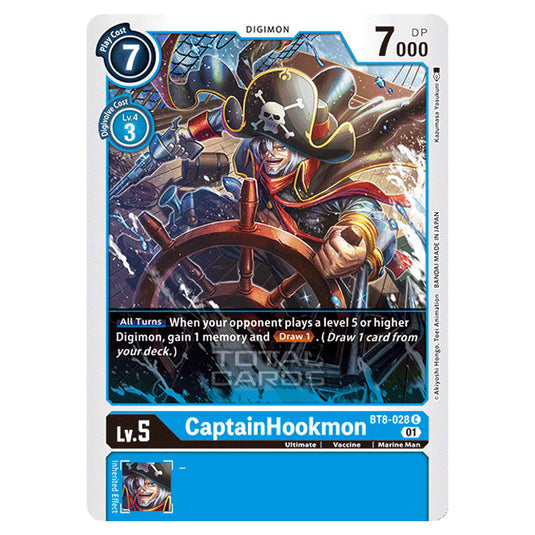 Digimon Card Game - New Awakening (BT08) - CaptainHookmon (Common) - BT8-028