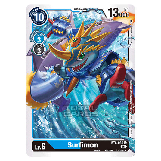 Digimon Card Game - New Awakening (BT08) - Surfimon (Common) - BT8-030 Digimon Card Game - New Awakening (BT08) - Surfimon (Common) - BT8-030