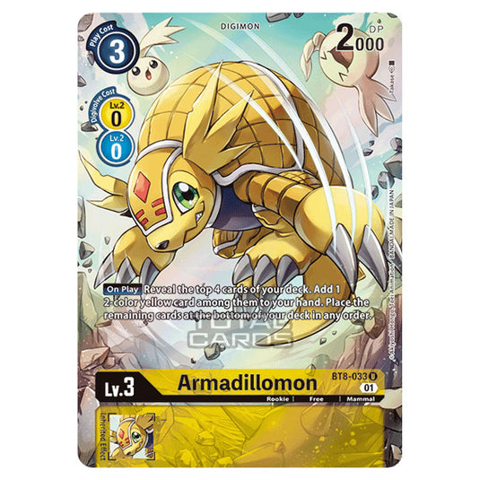 Digimon Card Game - New Awakening (BT08) - Armadillomon (Uncommon) - BT8-033A