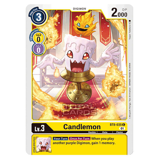 Digimon Card Game - New Awakening (BT08) - Candlemon (Common) - BT8-035