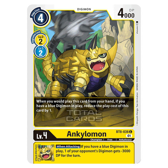 Digimon Card Game - New Awakening (BT08) - Ankylomon (Common) - BT8-036