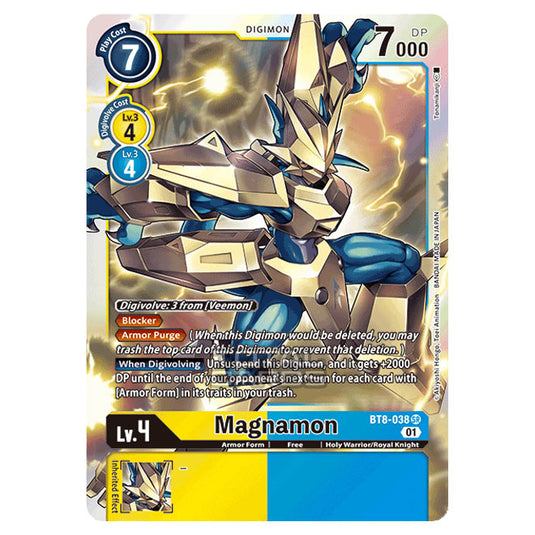 Digimon Card Game - New Awakening (BT08) - Magnamon (Super Rare) - BT8-038
