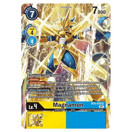 Digimon Card Game - New Awakening (BT08) - Magnamon (Super Rare) - BT8-038A