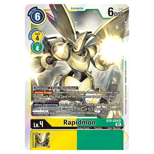 Digimon Card Game - New Awakening (BT08) - Rapidmon (Super Rare) - BT8-039