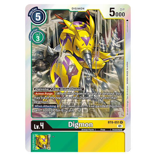 Digimon Card Game - New Awakening (BT08) - Digmon (Rare) - BT8-051