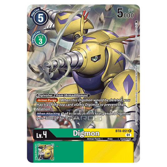 Digimon Card Game - New Awakening (BT08) - Digmon (Rare) - BT8-051A