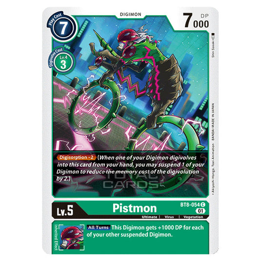 Digimon Card Game - New Awakening (BT08) - Pistmon (Common) - BT8-054