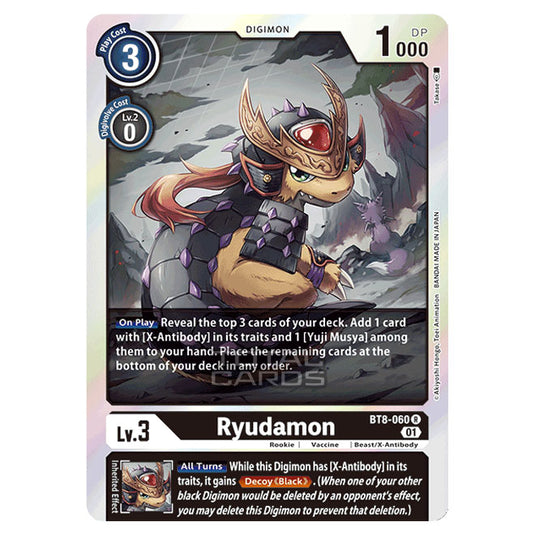 Digimon Card Game - New Awakening (BT08) - Ryudamon (Rare) - BT8-060