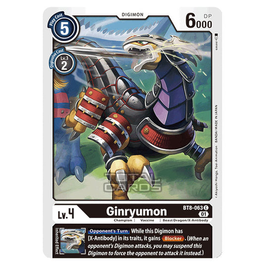Digimon Card Game - New Awakening (BT08) - Ginryumon (Common) - BT8-063