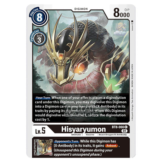 Digimon Card Game - New Awakening (BT08) - Hisyaryumon (Common) - BT8-066