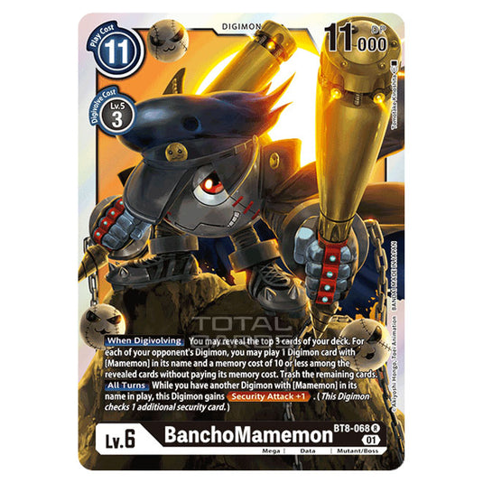 Digimon Card Game - New Awakening (BT08) - BanchoMamemon (Rare) - BT8-068