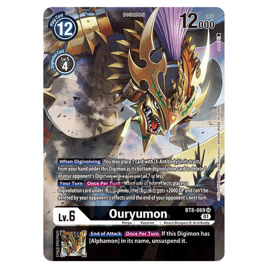 Digimon Card Game - New Awakening (BT08) - Ouryumon (Super Rare) - BT8-069A