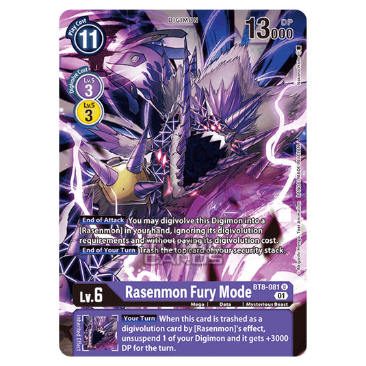 Digimon Card Game - New Awakening (BT08) - Rasenmon Fury Mode (Uncommon) - BT8-081