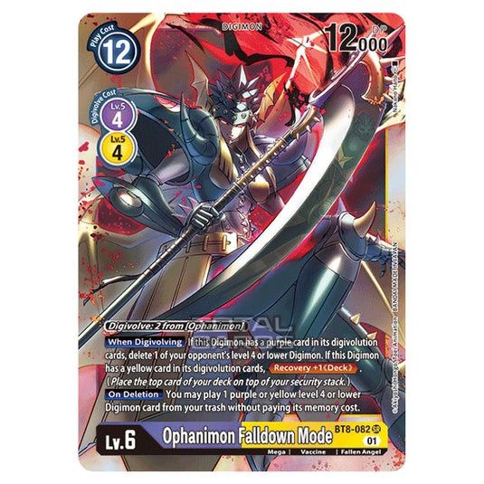 Digimon Card Game - New Awakening (BT08) - Ophanimon Falldown Mode (Super Rare) - BT8-082