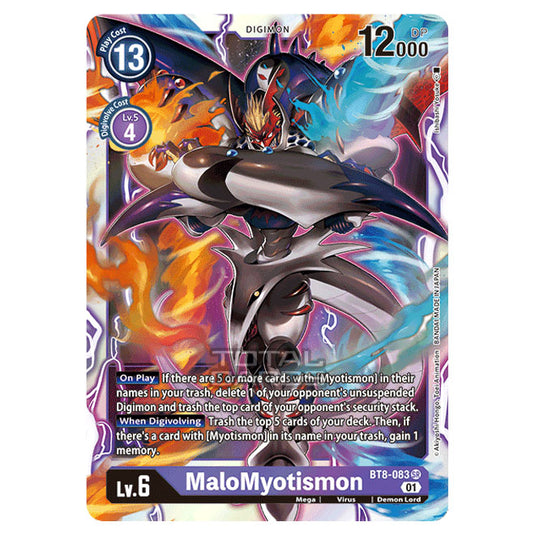 Digimon Card Game - New Awakening (BT08) - MaloMyotismon (Super Rare) - BT8-083