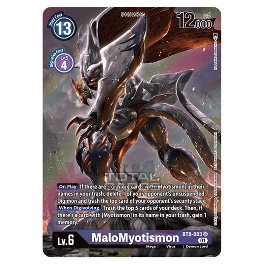 Digimon Card Game - New Awakening (BT08) - MaloMyotismon (Super Rare) - BT8-083A