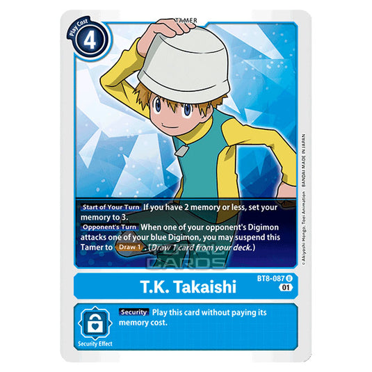 Digimon Card Game - New Awakening (BT08) - T.K. Takaishi (Uncommon) - BT8-087
