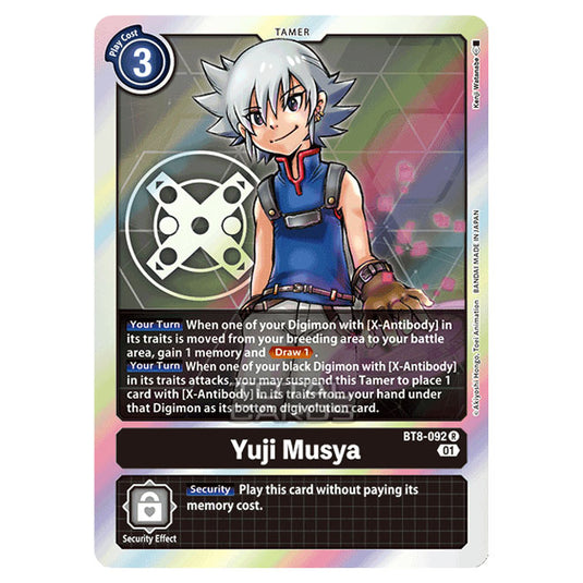 Digimon Card Game - New Awakening (BT08) - Yuji Musya (Rare) - BT8-092