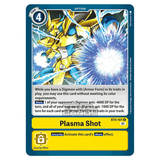 Digimon Card Game - New Awakening (BT08) - Plasma Shot (Uncommon) - BT8-101