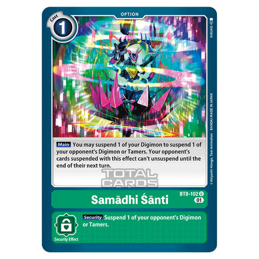 Digimon Card Game - New Awakening (BT08) - Samādhi Śānti (Uncommon) - BT8-102