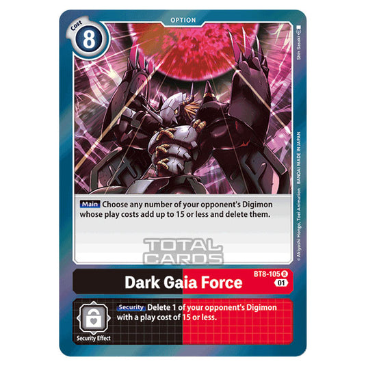 Digimon Card Game - New Awakening (BT08) - Dark Gaia Force (Rare) - BT8-105