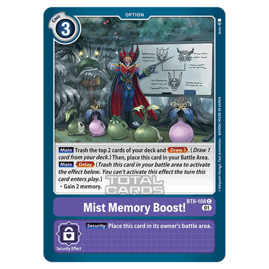 Digimon Card Game - New Awakening (BT08) - Mist Memory Boost！ (Common) - BT8-108