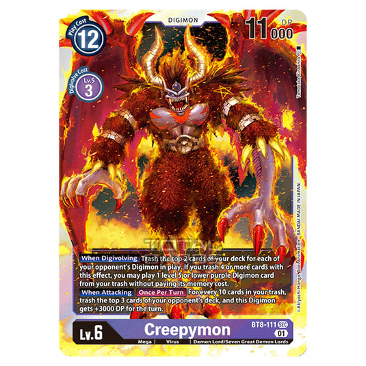 Digimon Card Game - New Awakening (BT08) - Creepymon (Secret Rare) - BT8-111
