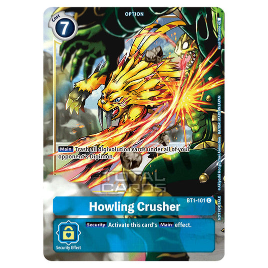 Digimon Card Game - Release Special Booster Ver.1.5 (BT01-03) - Howling Crusher (Rare) - BT1-101A