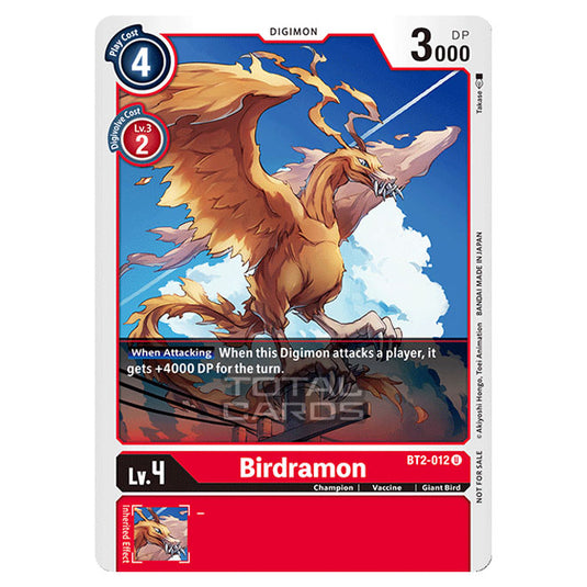 Digimon Card Game - Release Special Booster Ver.1.5 (BT01-03) - Birdramon (Uncommon) - BT2-012A