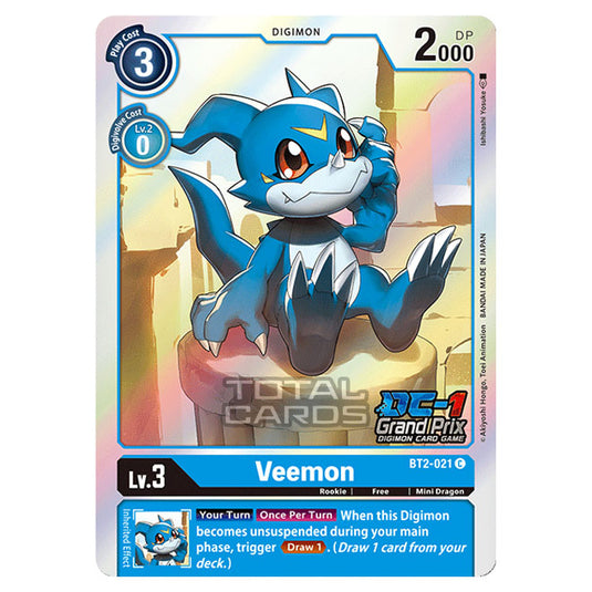 Digimon Card Game - Release Special Booster Ver.1.5 (BT01-03) - Veemon (Common) - BT2-021A