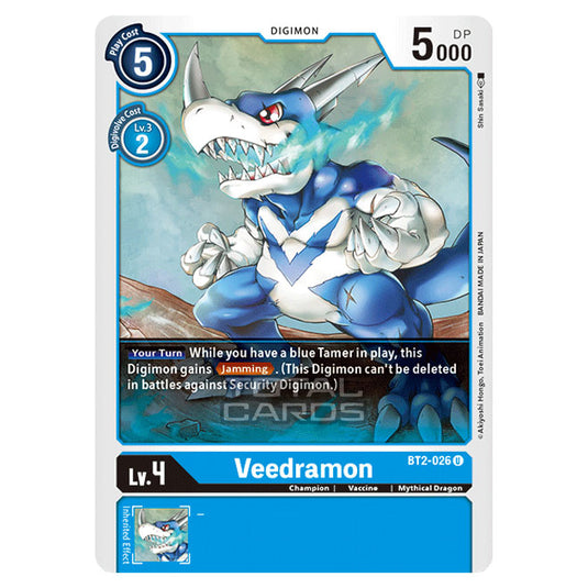 Digimon Card Game - Release Special Booster Ver.1.5 (BT01-03) - Veedramon (Uncommon) - BT2-026