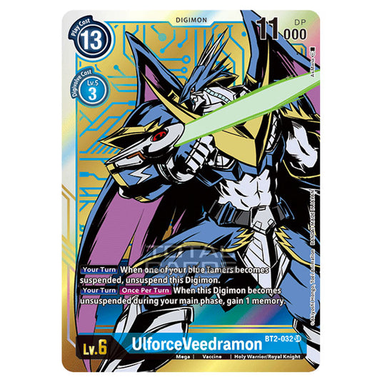 Digimon Card Game - Release Special Booster Ver.1.5 (BT01-03) - UlforceVeedramon (Super Rare) - BT2-032A