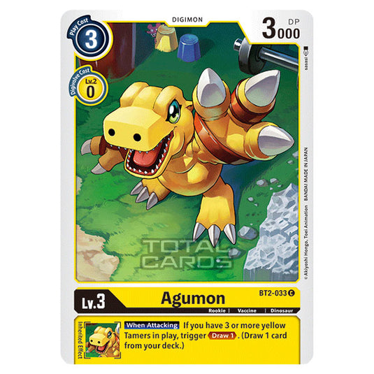 Digimon Card Game - Release Special Booster Ver.1.5 (BT01-03) - Agumon (Common) - BT2-033