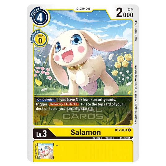 Digimon Card Game - Release Special Booster Ver.1.5 (BT01-03) - Salamon (Uncommon) - BT2-034