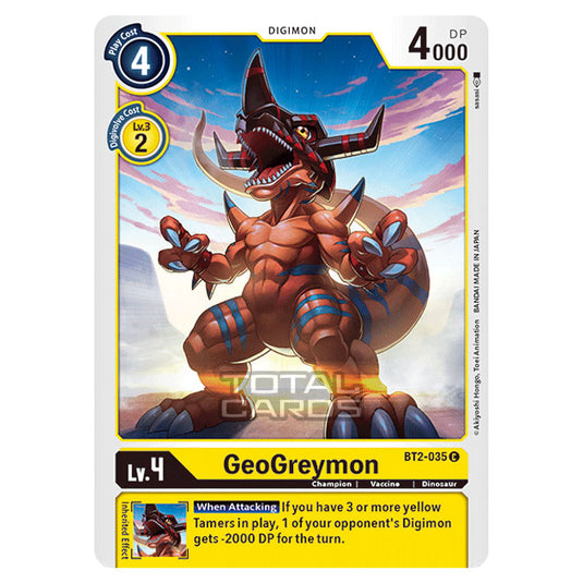 Digimon Card Game - Release Special Booster Ver.1.5 (BT01-03) - GeoGreymon (Common) - BT2-035