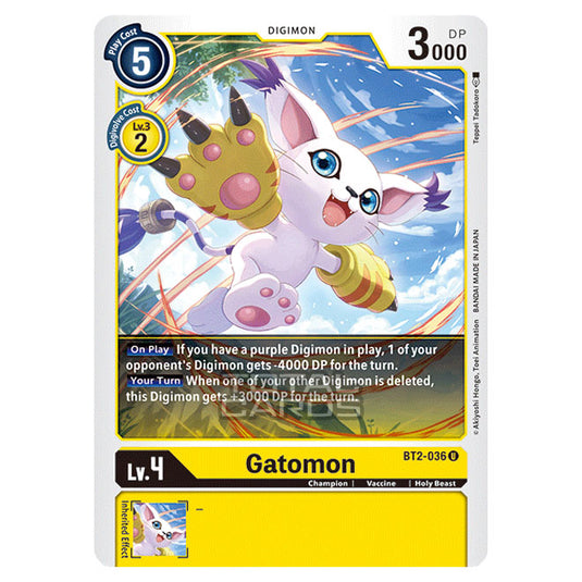 Digimon Card Game - Release Special Booster Ver.1.5 (BT01-03) - Gatomon (Uncommon) - BT2-036
