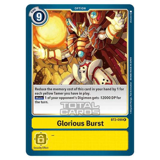 Digimon Card Game - Release Special Booster Ver.1.5 (BT01-03) - Glorious Burst (Rare) - BT2-099