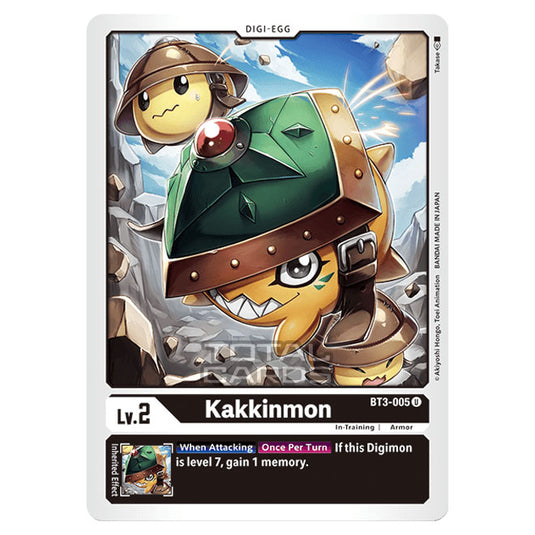 Digimon Card Game - Release Special Booster Ver.1.5 (BT01-03) - Kakkinmon (Uncommon) - BT3-005