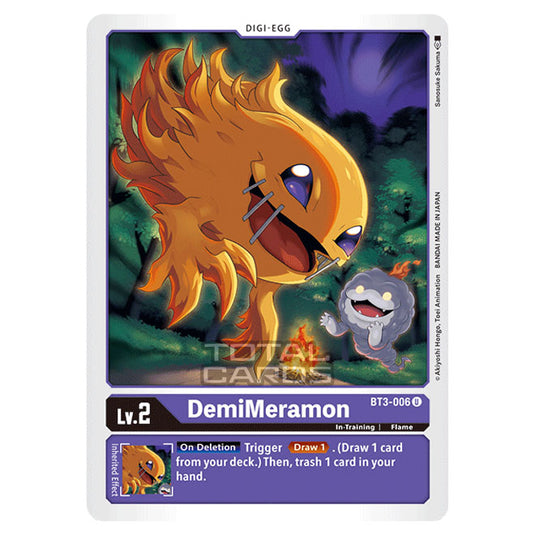 Digimon Card Game - Release Special Booster Ver.1.5 (BT01-03) - DemiMeramon (Uncommon) - BT3-006
