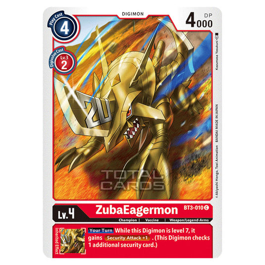 Digimon Card Game - Release Special Booster Ver.1.5 (BT01-03) - ZubaEagermon (Common) - BT3-010