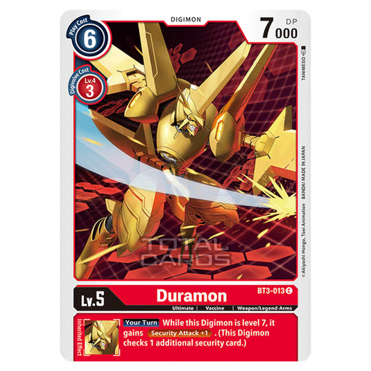 Digimon Card Game - Release Special Booster Ver.1.5 (BT01-03) - Duramon (Common) - BT3-013